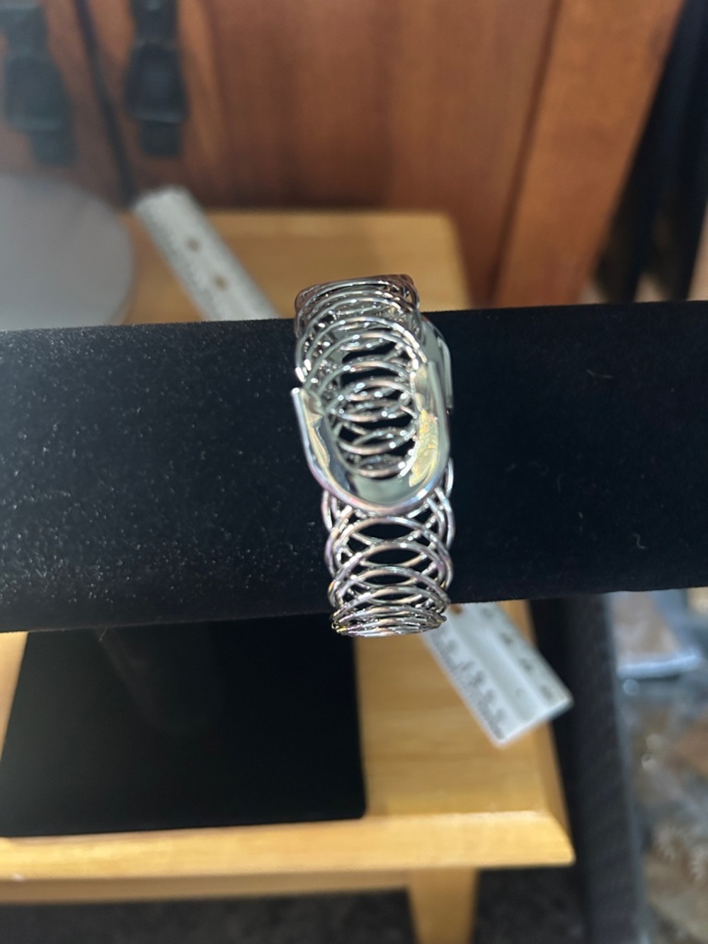 Sterling Silver Openwork Fashion Bracelet - Silver